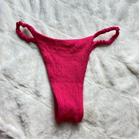 NWOT agua Bendita minta cheeky bikini bottoms pink 12651 - Picture 5 of 9